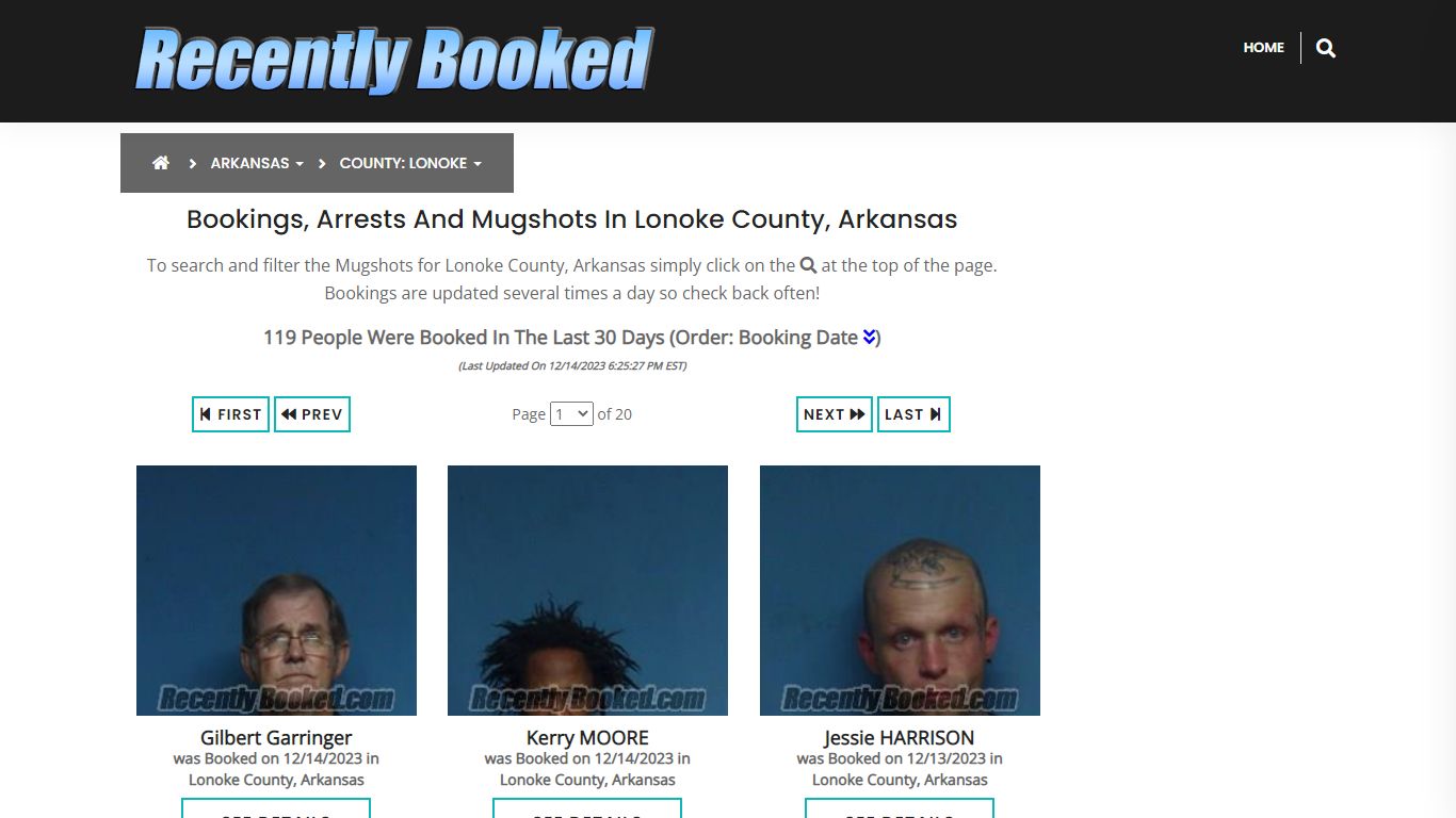 Bookings, Arrests and Mugshots in Lonoke County, Arkansas
